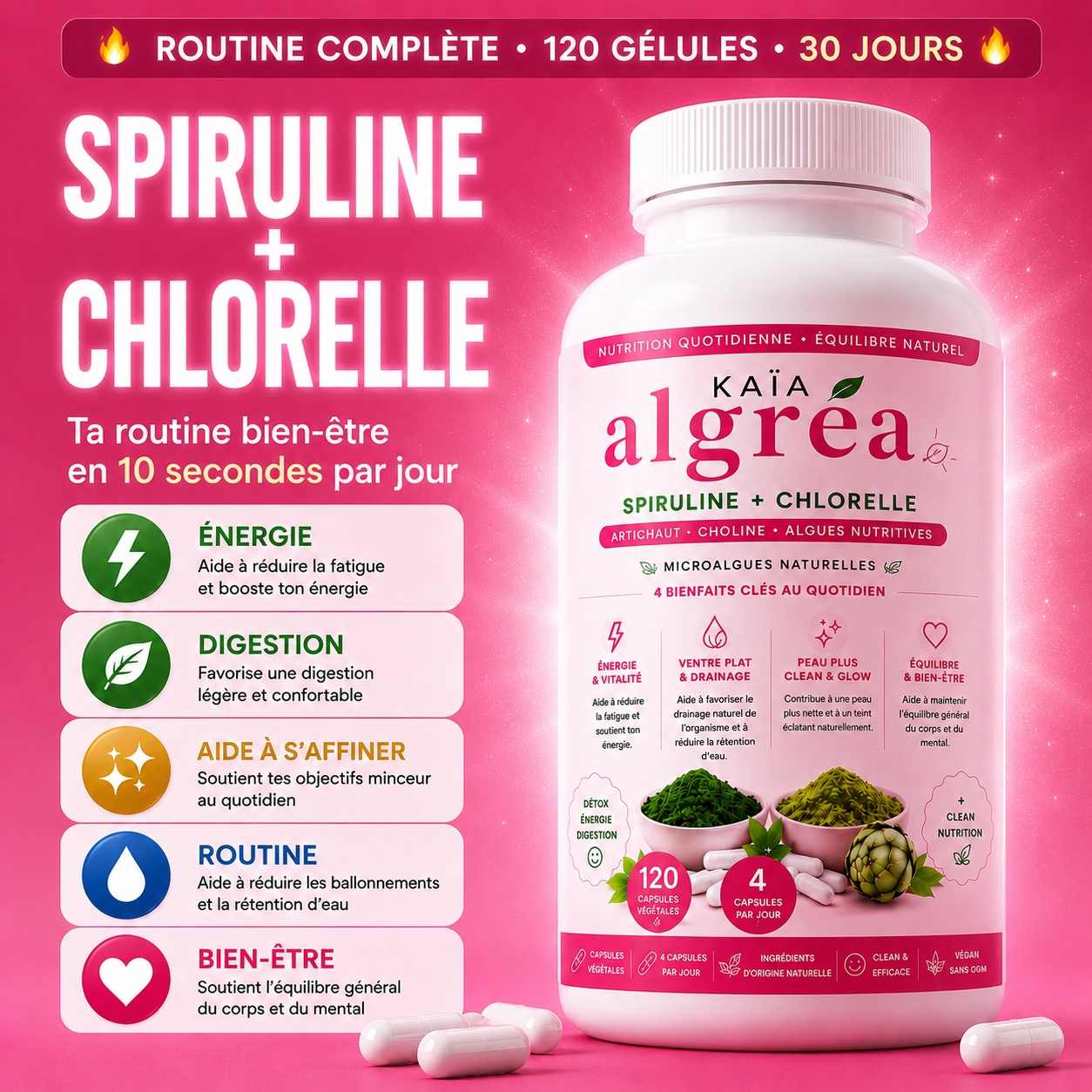 ALGREA — Spiruline & Chlorelle
