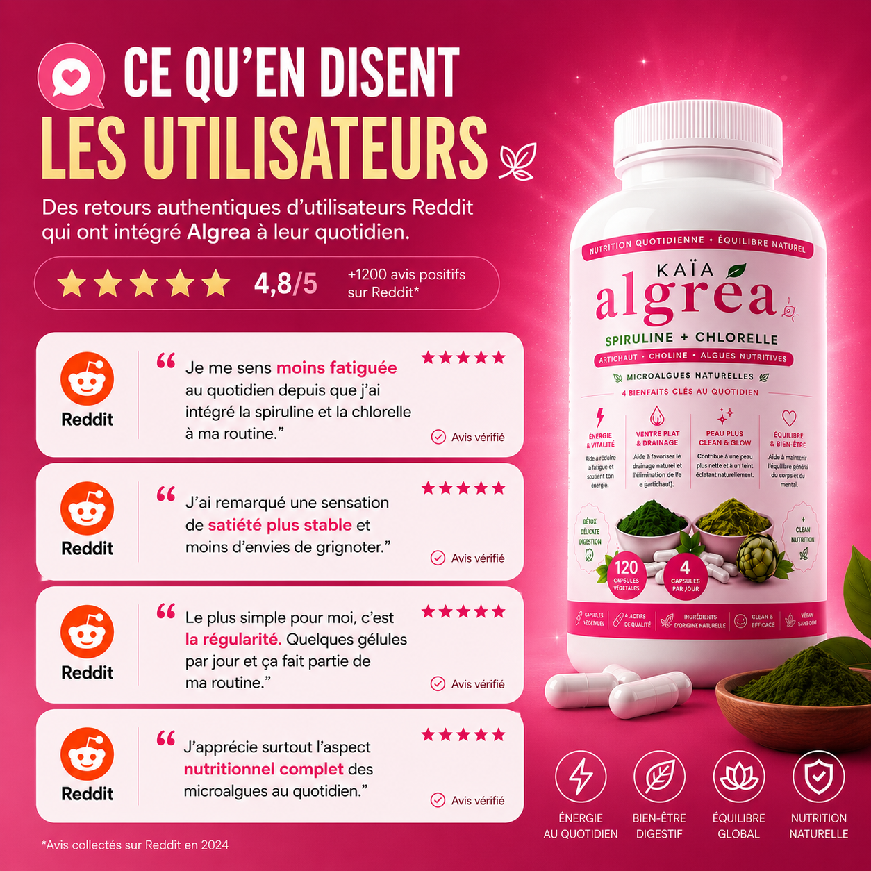 ALGREA — Spiruline & Chlorelle
